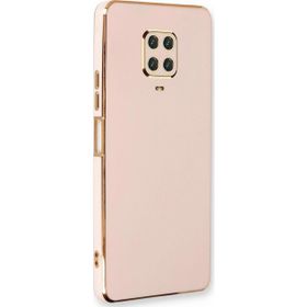 Microsonic Xiaomi Redmi Note 9 Pro Max Olive Plated Pembe Kılıf