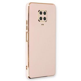 Microsonic Xiaomi Redmi Note 9 Pro Max Olive Plated Pembe Kılıf