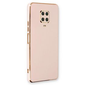 Microsonic Xiaomi Redmi Note 9 Pro Max Olive Plated Pembe Kılıf