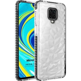 Microsonic Xiaomi Redmi Note 9 Pro Max Prism Hybrid Siyah Cep Telefonu Kılıfı