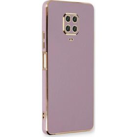 Microsonic Xiaomi Redmi Note 9 Pro Olive Plated Lila Kılıf