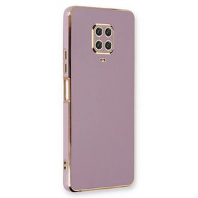 Microsonic Xiaomi Redmi Note 9 Pro Olive Plated Lila Kılıf
