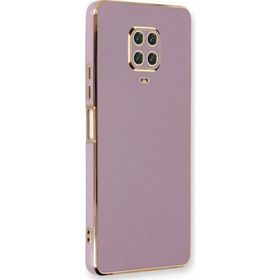 Microsonic Xiaomi Redmi Note 9 Pro Olive Plated Lila Kılıf