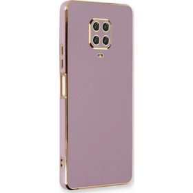 Microsonic Xiaomi Redmi Note 9 Pro Olive Plated Lila Kılıf