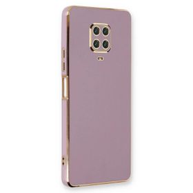 Microsonic Xiaomi Redmi Note 9 Pro Olive Plated Lila Kılıf