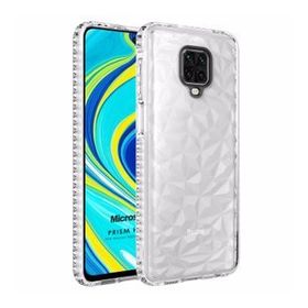 Microsonic Xiaomi Redmi Note 9 Pro Prism Hybrid Şeffaf Cep Telefonu Kılıfı