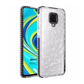 Microsonic Xiaomi Redmi Note 9 Pro Prism Hybrid Siyah Cep Telefonu Kılıfı