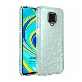 Microsonic Xiaomi Redmi Note 9 Pro Prism Hybrid Yeşil Cep Telefonu Kılıfı