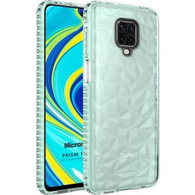 Microsonic Xiaomi Redmi Note 9 Pro Prism Hybrid Yeşil Cep Telefonu Kılıfı