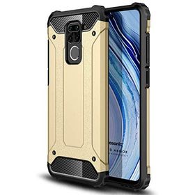 Microsonic Xiaomi Redmi Note 9 Rugged Armor Gold Cep Telefonu Kılıfı