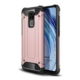 Microsonic Xiaomi Redmi Note 9 Rugged Armor Rose Gold Cep Telefonu Kılıfı
