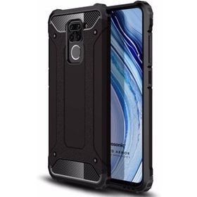 Microsonic Xiaomi Redmi Note 9 Rugged Armor Siyah Kılıf