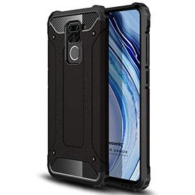 Microsonic Xiaomi Redmi Note 9 Rugged Armor Siyah Kılıf