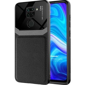 Microsonic Xiaomi Redmi Note 9 Uniq Leather Siyah Cep Telefonu Kılıfı