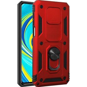 Microsonic Xiaomi Redmi Note 9S Impact Resistant Kırmızı Cep Telefonu Kılıfı