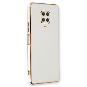 Microsonic Xiaomi Redmi Note 9S Olive Plated Beyaz Kılıf