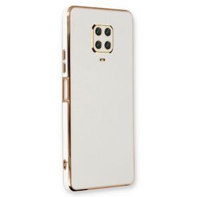 Microsonic Xiaomi Redmi Note 9S Olive Plated Beyaz Kılıf