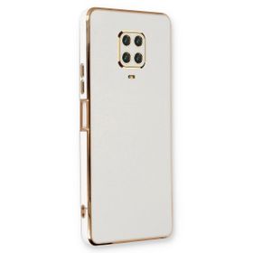 Microsonic Xiaomi Redmi Note 9S Olive Plated Beyaz Kılıf