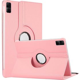 Microsonic Xiaomi Redmi Pad 360 Dönerli Stand Deri Açık Pembe Kılıf