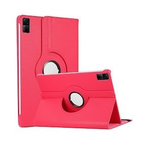 Microsonic Xiaomi Redmi Pad 360 Dönerli Stand Deri Koyu Pembe Kılıf