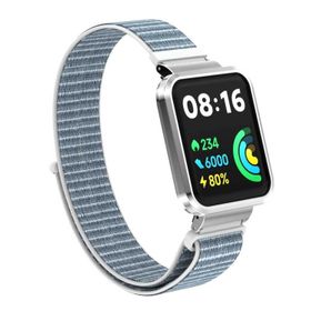 Microsonic Xiaomi Redmi Watch 2 Lite Hasırlı Woven Sport Loop Beyaz Kordon