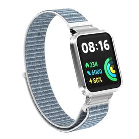 Microsonic Xiaomi Redmi Watch 2 Lite Hasırlı Woven Sport Loop Beyaz Kordon