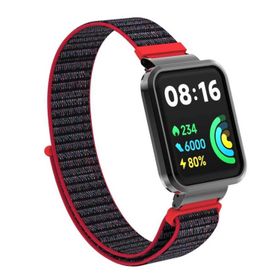 Microsonic Xiaomi Redmi Watch 2 Lite Hasırlı Woven Sport Loop Koyu Pembe Kordon