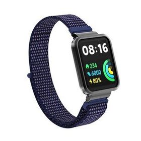 Microsonic Xiaomi Redmi Watch 2 Lite Hasırlı Woven Sport Loop Lacivert Kordon