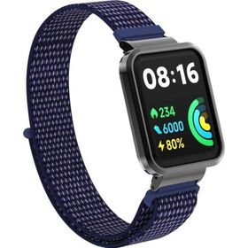 Microsonic Xiaomi Redmi Watch 2 Lite Hasırlı Woven Sport Loop Lacivert Kordon