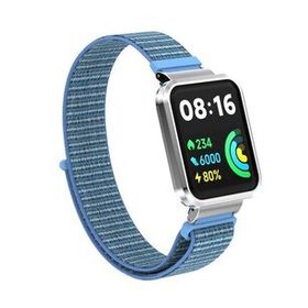 Microsonic Xiaomi Redmi Watch 2 Lite Hasırlı Woven Sport Loop Mavi Kordon