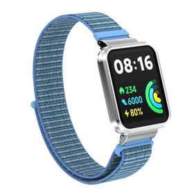 Microsonic Xiaomi Redmi Watch 2 Lite Hasırlı Woven Sport Loop Mavi Kordon
