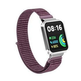 Microsonic Xiaomi Redmi Watch 2 Lite Hasırlı Woven Sport Loop Mor Kordon