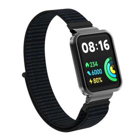 Microsonic Xiaomi Redmi Watch 2 Lite Hasırlı Woven Sport Loop Siyah Kordon