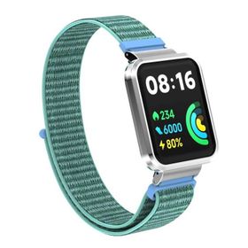 Microsonic Xiaomi Redmi Watch 2 Lite Hasırlı Woven Sport Loop Su Yeşili Kordon