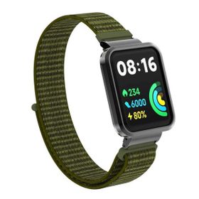 Microsonic Xiaomi Redmi Watch 2 Lite Hasırlı Woven Sport Loop Yeşil Kordon