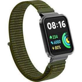 Microsonic Xiaomi Redmi Watch 2 Lite Hasırlı Woven Sport Loop Yeşil Kordon