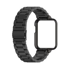 Microsonic Xiaomi Redmi Watch 2 Lite Metal Stainless Steel Siyah Kordon