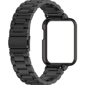 Microsonic Xiaomi Redmi Watch 2 Lite Metal Stainless Steel Siyah Kordon
