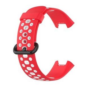 Microsonic Xiaomi Redmi Watch 2 Lite Rainbow Band Kırmızı Beyaz Kordon