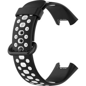 Microsonic Xiaomi Redmi Watch 2 Lite Rainbow Band Siyah Beyaz Kordon