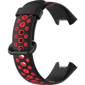 Microsonic Xiaomi Redmi Watch 2 Lite Rainbow Band Siyah Kırmızı Kordon