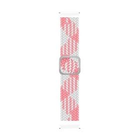 Microsonic Xiaomi Watch S1 Active Braided Loop Band Pembe Beyaz Kordon