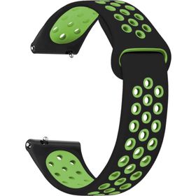 Microsonic Xiaomi Watch S1 Active Rainbow Gently Band Siyah Yeşil Kordon