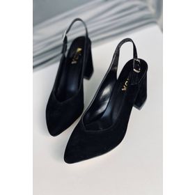 Mida Shoes Y101 Siyah Kadın Topuklu Ayakkabı