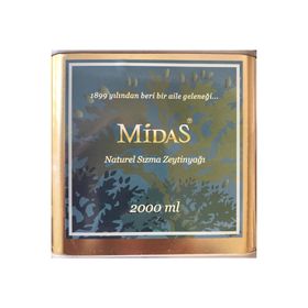Midas 2 lt Teneke Soğuk Sıkım Natürel Sızma Zeytinyağı