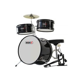 Midex CD300X-BK Akustik Junior Davulu Seti 5-14 Yaş İçin Full Set Çocuk Baterisi
