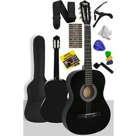 Midex CG-270BK Siyah 4 4 Yetişkin Boy Sap Ayarlı Full Klasik Gitar