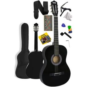 Midex CG-270BK Siyah 4 4 Yetişkin Boy Sap Ayarlı Full Klasik Gitar