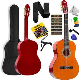 Midex CG-270M Doğal Renk 4 4 Yetişkin Boy Sap Ayarlı Full Klasik Gitar