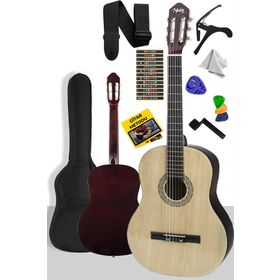 Midex CG-270NT Doğal Renk 4 4 Yetişkin Boy Sap Ayarlı Full Klasik Gitar
